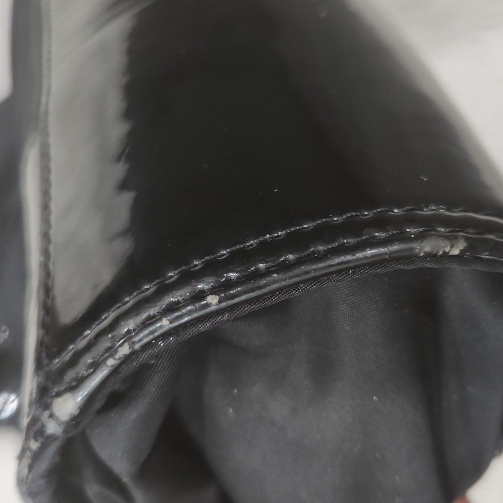 Tory Burch Patent Black Structured Tote Bag - Picture 7 of 12